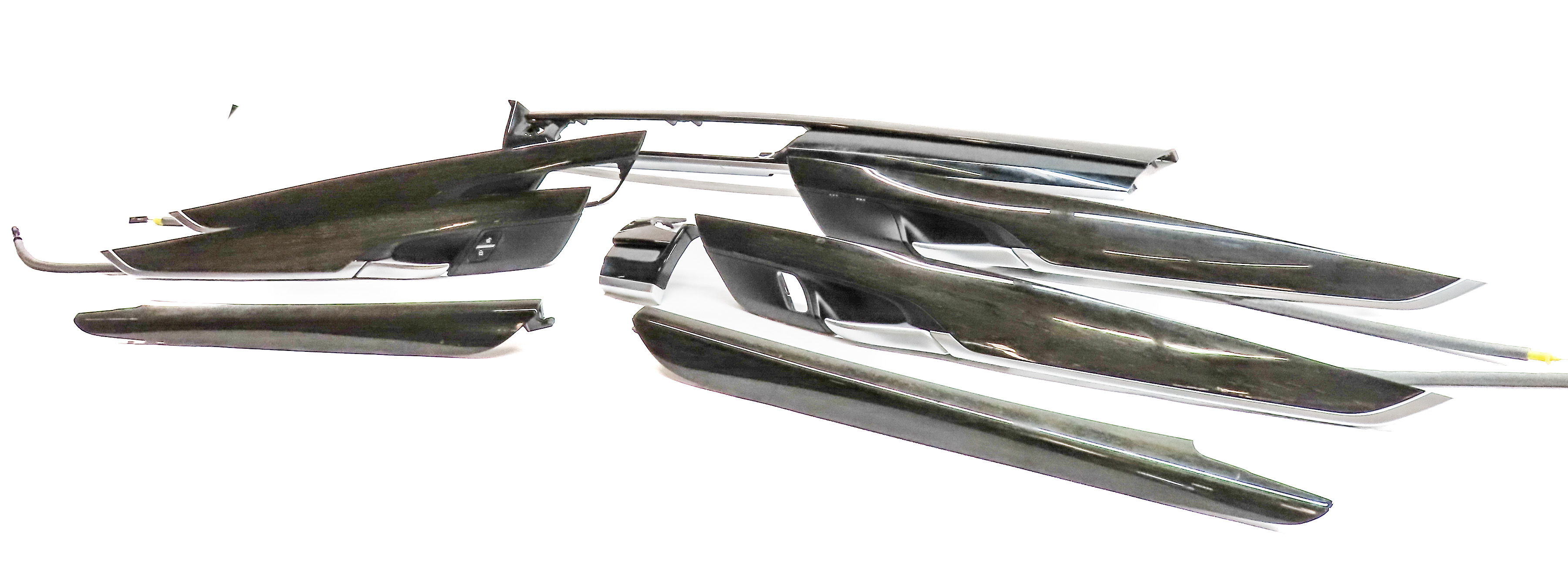2015 BMW X5 (F15) INTERIOR DASH DOOR TRIM SET/8 w/ DOOR HANDLES (Oak) — exact item pictured
